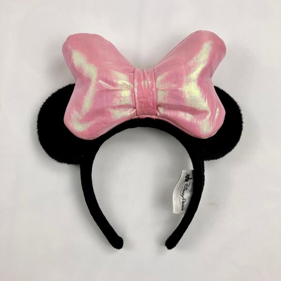 Disney Parks Womens Pink Bow Light Up Minnie Mouse Ears Headband - Picture 1 of 8